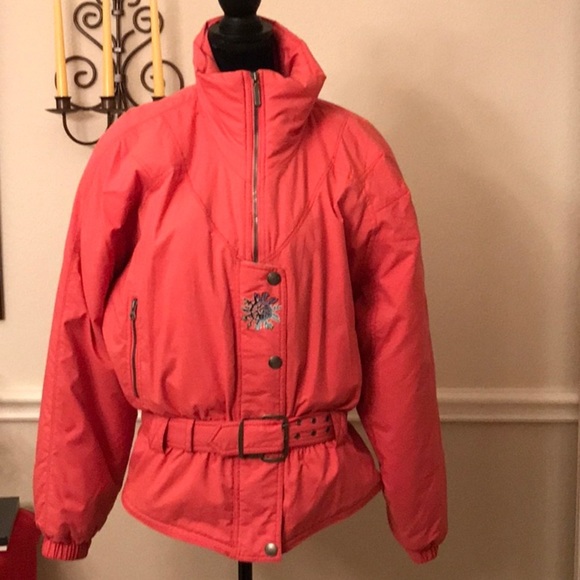 The Snuggler Ski Winter coral warm jacket coat Size 14 - Picture 2 of 7